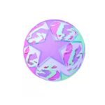 8056 Bouncy Stress Reliever Fun Play Led Rubber Balls for Kids (1Pc Only) 