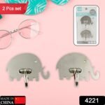 Multipurpose Strong Hook Self-Adhesive Hooks For Wall Heavy Plastic Hook, Sticky Hook Household For Home , Decorative Hooks, Bathroom & All Type Wall Use Hook , Suitable For Bathroom, Kitchen, Office (2 Pc Set