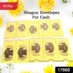 Wedding Gift Envelopes Pack Of 10 Pcs Money Cash Gift Cover Shagun Birthday Marriage, Baby Shower, Anniversary, Money Envelope Lifafa Envelope Multicolor Premium Envelope (10 Pcs Set)