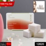 Ultra Thin Makeup Facial Cotton Pads, Soft Lint Free Dry Nails / Lips / Eyes Polish Remover Pads, Square Cosmetic Beauty Cotton Pads, Non-Woven Cotton Makeup Remover (1000 Pcs Set) - Image 2