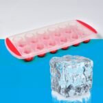 Ice Mould Flower Shape 18 Cavity Tray - Decorative Silicone Ice Cube Mould for Cocktails and Beverages
