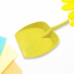 Dustpan With Long Handle, Dust Collection Dust Pan Tray For Kitchen, Home, Office, Bathroom Etc (1 Pc / Multicolor )