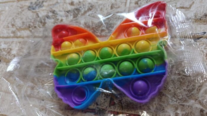 Pop Fidget Toy Push Pop Bubble Fidget Sensory Toy For Kids And Adults Fidget Popper Stress Reliever Sensory Fidget Poppers (Butterfly & Car Shape / 1 Pc) - Image 9