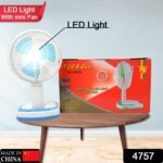 4757 PORTABLE LED LIGHT WITH MINI FAN- YJ 5570