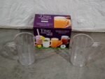 Stylish Juice Glass With Handle, Water Glass, Beer Glass, Milk Shake Glass, Multipurpose Glass Plastic Beer Mug, Unbreakable Beer Tasting Glasses, Clear Juice Glasses Suitable For Kids (2 Pc) - Image 7