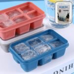 6 Grid Silicone Ice Tray - Versatile, Durable, and Space-Saving