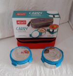 Miracle Carry Lunch Box Microwave Safe Lunch Box With Insulated Bag 2 Compartment Lunch Box (400 Ml / 2 Pc) - Image 7