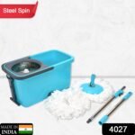 Quick Spin Mop Plastic Spin, Bucket Floor Cleaning, Easy Wheels & Big Bucket, Floor Cleaning Mop With Bucket - Image 2