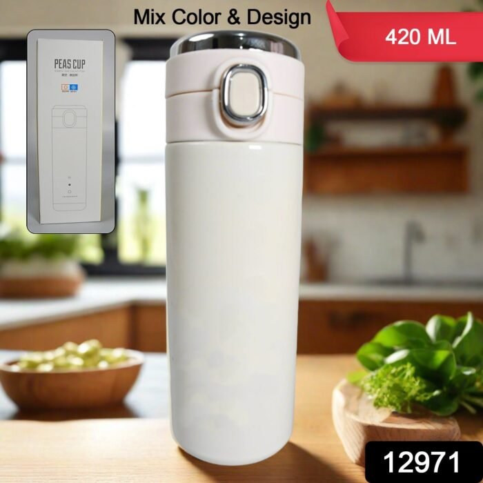 Smart Vacuum Insulated Water Bottle With Led Temperature Display, Cold & Hot | Leak Proof | Office Bottle | Gym | Home | Kitchen | Hiking | Trekking | Travel Bottle  (Mix Color & Design) - Image 3