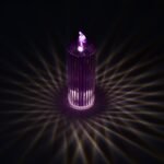 Big Simple Candles For Home Decoration, Crystal Candle Lights (Multicolor)