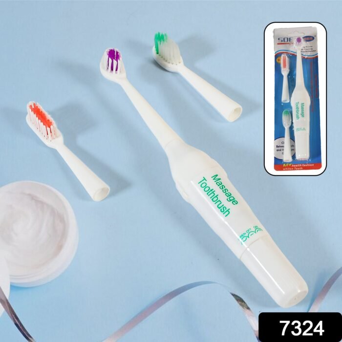 Advanced Electric Toothbrush for Adults and Teens - Superior Plaque Removal & Gum Health, Battery Operated, Travel-Friendly - Image 2