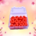 Flameless Candles Led Heart Shape Tea Light Candles Multi Color Electrical Diya Candles Battery Operated Fake Candles For Gift/Home Decoration Diwali Navratri Lighting (Pack Of 12)