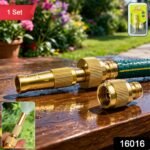 Heavy Duty Brass Garden Hose Spray Nozzle (1 Set) - Image 2