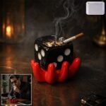 Black Dice Shape Unique Bowl Ashstray Collector
