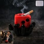 Premium Designer Ceramic Ashtray with Dice Shape Bowl (1 Pc)