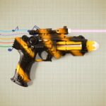 TTG LED Laser Gun Toy – Battery Operated Space Blaster Flashing Lights & (1 Set)