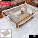 87x59 Inch Transparent PVC Table Cover (1 Pc) - Image 2