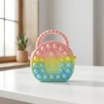 Rainbow Round Silicone Pop It Coin Purse (1 Pc)