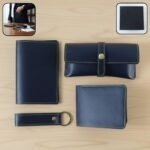 4 In 1 Premium PU Leather Wallet Gift Set for Men (4 Pc Set)