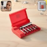 Mini Precision Screwdriver Bit Set with Magnetic Bit Holder (1 Set, 6 Bit)
