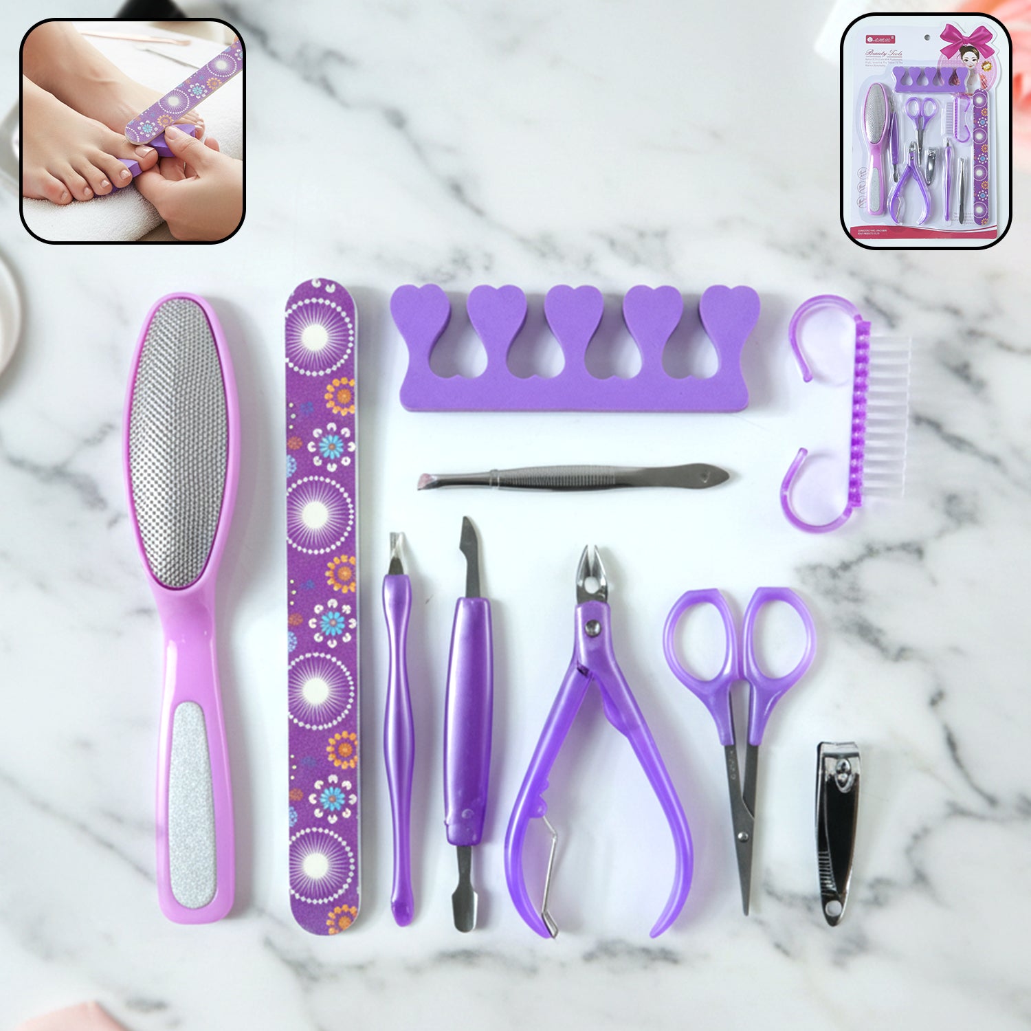 01_b7ddcf11-6a0f-4e1b-bfa1-f2261d824c7f Personal Grooming Manicure & Pedicure Nail Care Tool Set (10 Pc Set) - Image 1