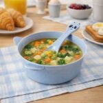 Wheat Straw Kids Soup Bowl with Matching Spoon (240ML, 1 Set )