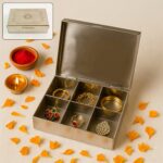 Multipurpose Stainless Steel Jewelry Storage Organizer Box 6 Compartments (1 Pc) - Image 7