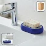 Plastic Soap Holder Tray with Drain Slots (1 Pc)