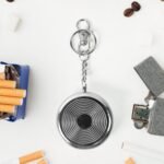 Mini Stainless Steel Ashtray with Keychain (1 pc) - Image 4