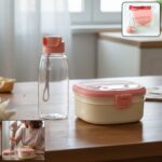 Plastic Lunch Box with Water Bottle Combo Set (1 Set) - Image 3