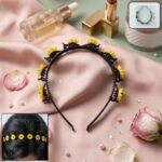 Sunflower Design Floral Clip Hair Band 1 Pc