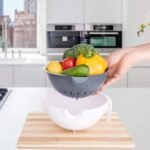 Multipurpose 2 In 1 Vegetable Washing Bowl with Strainer (1 Pc) - Image 7