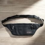 Classic Black Sports Waist Bag (1 Pc)