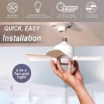 Original Cool LED Socket Fan Light 1000 Lumens 5000K Remote Controlled - Image 4