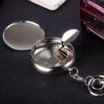 Mini Stainless Steel Ashtray with Keychain (1 pc) - Image 6
