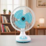 12V DC Table Fan with Adjustable Speed Control and High Speed Airflow (Adapter Not Include) - Image 5