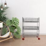 3-Tier Stainless Steel Kitchen Trolley - Image 4