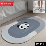 Anti-Slip Cartoon Panda Printed Bathroom Floor Mat (1 Pc, 89 x 59 Cm) - Image 2