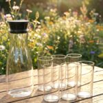 Prexo Plastic Water Jug and Drinking Glass Set (1 Jug 1000ML, 6 Glasses 300ML) - Image 8