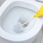 Toilet Plastic Brush with Holder Stand Western and Indian Toilet Bathroom Cleaning - Image 2