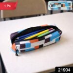 Multipurpose Printed Zipper Pencil Pouch Organizer for Students (1 Pc) - Image 2