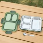 Fresca Stainless Steel 3 Compartment Lunch Box (1 Pc) - Image 5