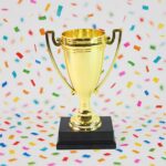 Golden Birthday Trophy – “You Are Great Happy Birthday” Plastic Award with Base - Image 3