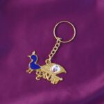 Premium Krishna-Themed Decorative Metal Keychain - Image 4