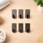 Self Adhesive Wall Hooks Set (6 Pc, Mix Design)