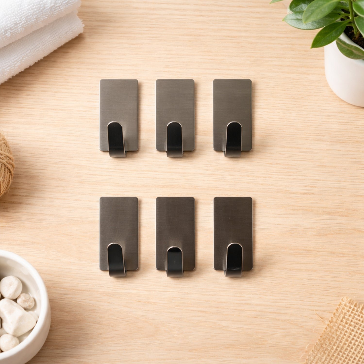 02_hook_f50ad298-2633-4ad3-9a0a-53e1716773cc Self Adhesive Wall Hooks Set (6 Pc, Mix Design) - Image 1