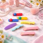 Cute Stylish Design Hair Clips Set (1 Set, Mix Design) - Image 7