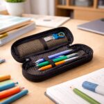 Premium Fabric Zipper Pencil Pouch (1 Pc) - Image 3
