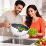 Multipurpose 2 In 1 Vegetable Washing Bowl with Strainer (1 Pc) - Image 5