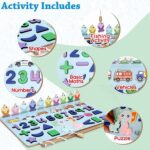 Wooden Number Puzzle Match Board and magnetic rod - Image 4